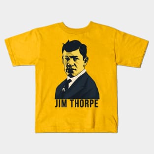 Native American Jim Thorpe Vector Shirt Design Kids T-Shirt